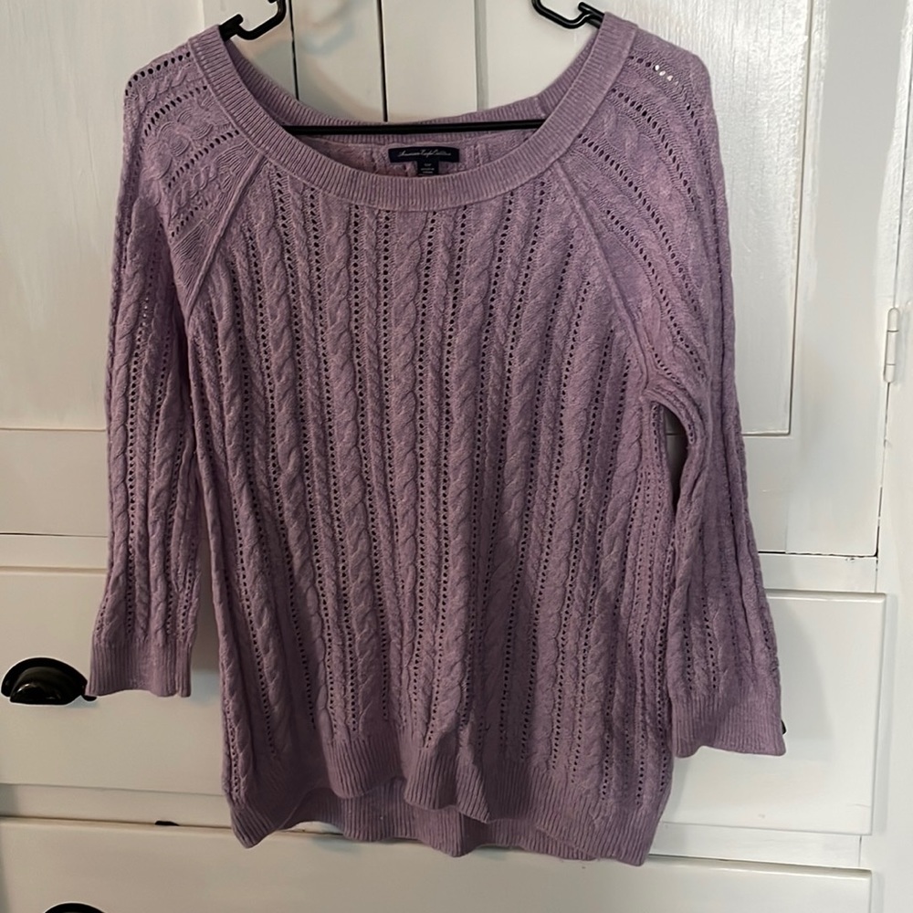 Lilac American eagle sweater